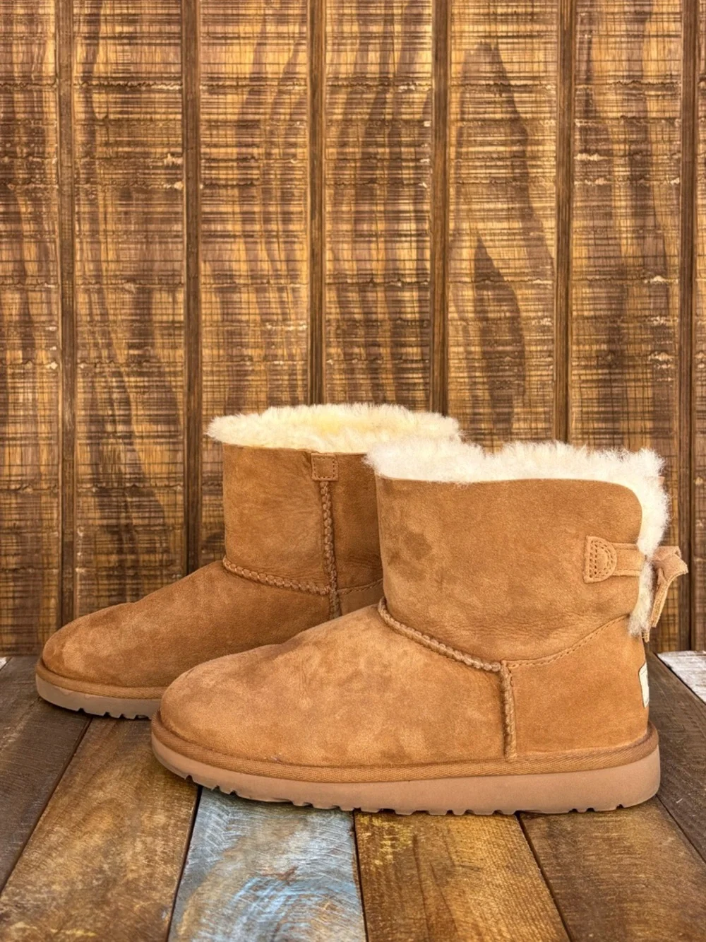 UGG Kandice Chestnut Bow Back Boots